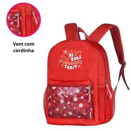 Imagem de Mochila Juvenil Para Passeio Trabalho e Escola Feminina e Masculina Com Bolso Lateral Para Guardar Garrafa Clio