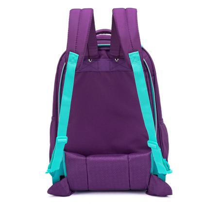 Imagem de Mochila Juvenil Rodinha Estojo Lancheira Escolar Menina