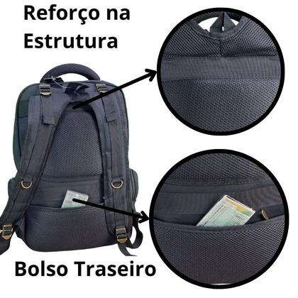 Imagem de Mochila KVN Grande Reforçada Viagem e Camping Notebook
