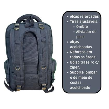 Imagem de Mochila KVN Grande Reforçada Viagem e Camping Notebook