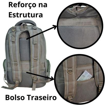 Imagem de Mochila KVN Grande Reforçada Viagem e Camping Notebook