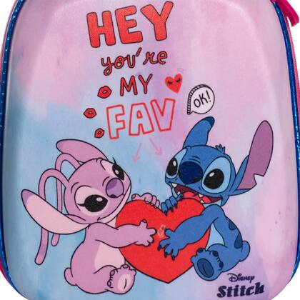 Imagem de Mochila Lancheira Stitch Angel Disney Rosa Infantil Escolar Meninas - Diplomata