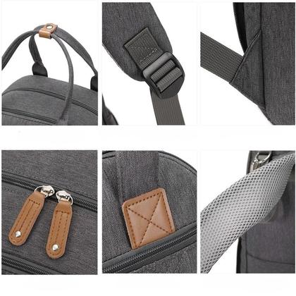 Imagem de Mochila Land Luxury Com Usb Cor Cinza-escuro