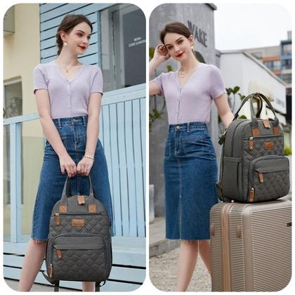 Imagem de Mochila Land Luxury Com Usb Cor Cinza-escuro