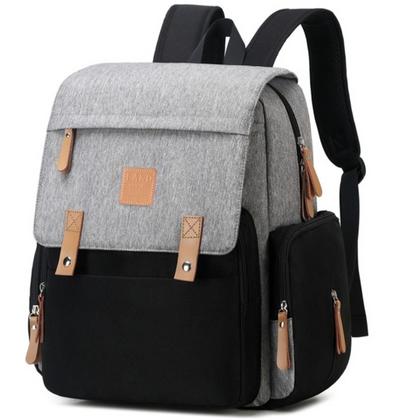 Imagem de Mochila land luxury cor cinza e preto com trocador