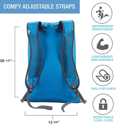 Imagem de Mochila Lewis N. Clark Locking Teal Waterproof