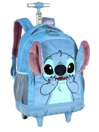 Imagem de Mochila LILO STITCH Costas e Rodas Pelúcia Luxo Original