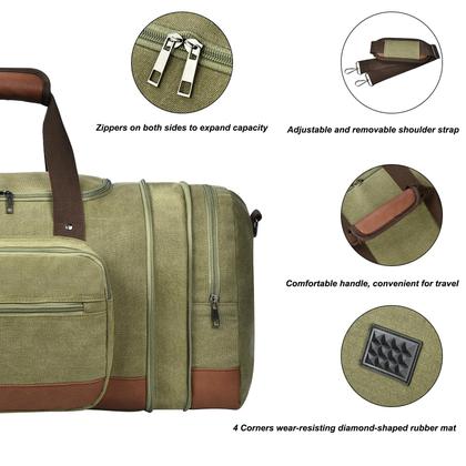 Imagem de Mochila Litvyak 50L - Army Green - Para Viagens em Canvas