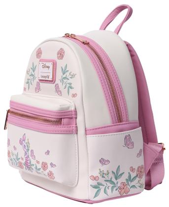 Imagem de Mochila Loungefly Piglet Mini com estampa floral rosa de material sintético