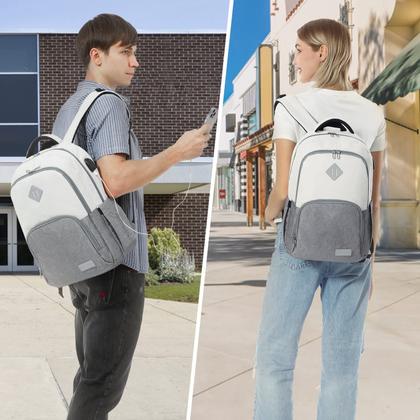 Imagem de Mochila LOVEVOOK School para mulheres e homens 15.6 para laptop preta