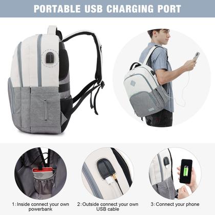 Imagem de Mochila LOVEVOOK School para mulheres e homens 15.6 para laptop preta