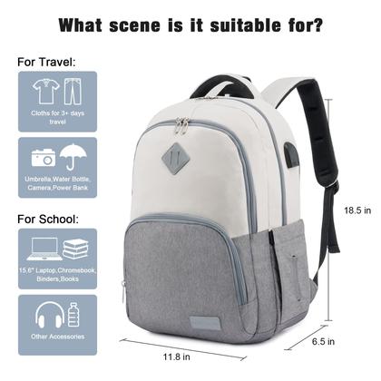 Imagem de Mochila LOVEVOOK School para mulheres e homens 15.6 para laptop preta