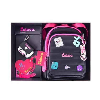 Imagem de Mochila Luluca de Costas C/ Porta Fone E Porta Celular Edição Limitada Premium Oficial - Clio