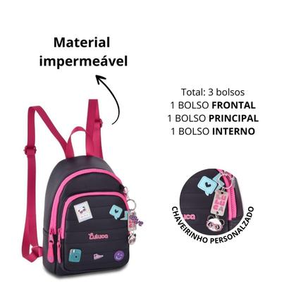 Imagem de Mochila Luluca de Costas C/ Porta Fone E Porta Celular Edição Limitada Premium Oficial - Clio