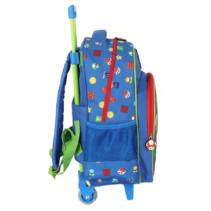 Imagem de Mochila luxcel infantil mario bros com rodas ic42542mo