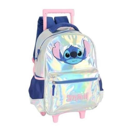 Imagem de Mochila luxcel stitch disney c/rodas infantil menina ic41682sc