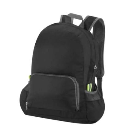 Imagem de Mochila Mala Dobravel Impermeável Viagem Camping Preta