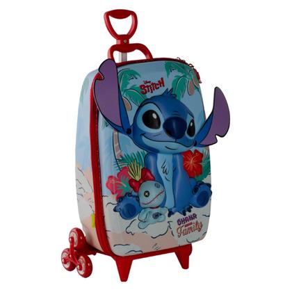 Imagem de Mochila Mala escolar infantil de 3 rodinhas e Relevo 3D