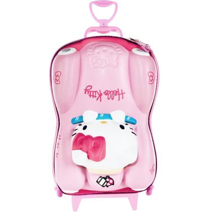 Imagem de Mochila Mala escolar infantil de 3 rodinhas e Relevo 3D