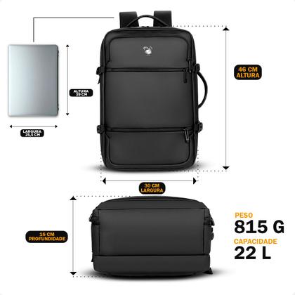 Imagem de Mochila Mala Executiva Premium Dilinx Notebook Reforçada