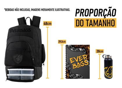 Imagem de Mochila Mala Térmica Fitness Lancheira Academia Treino Dieta Alimentar Marmita Escolar Grande