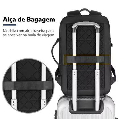 Imagem de Mochila Mala Viagem Bolsa Executiva Notebook Entrada USB