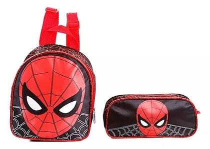 Imagem de Mochila Masculina Escolar Juvenil Homem Aranha G Reforçada
