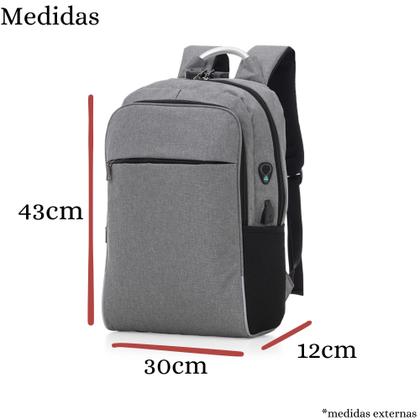 Imagem de Mochila Masculina Executiva Alça Cabo De Metal Reforçada