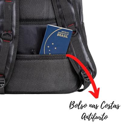 Imagem de Mochila Masculina Executiva Couro Cadeado Notebook USB + Mala Alça de Mão Transversal Bege