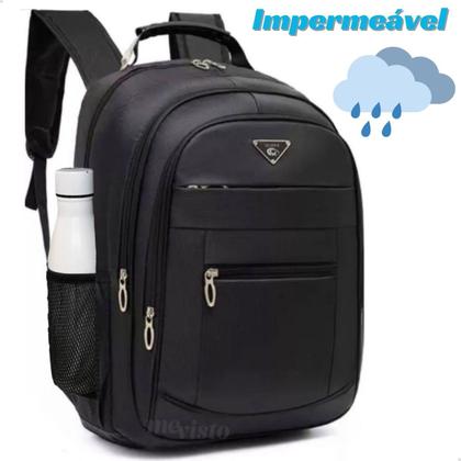 Imagem de Mochila Masculina Feminina Faculdade Impermeável Grande Resistente