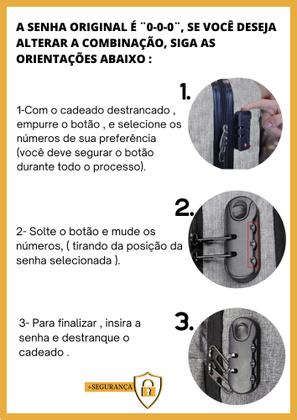 Imagem de Mochila Masculina Feminina Notebook Cadeado na Lateral Alto Padrão e Com Saída USB Escolar Faculdade Trabalho e Dia a Dia