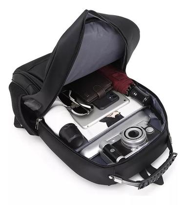 Imagem de Mochila Masculina Feminina Notebook Escolar Faculdade Viagem Dia a Dia Reforçada Resistente a Água Marcador de Bagagem Saida usb Fone  ACO