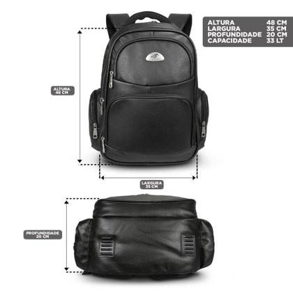 Imagem de Mochila Masculina Notebook Executiva Reforçada Alta Qualidade - KVN