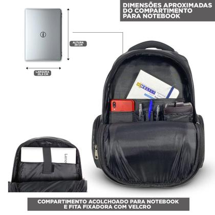 Imagem de Mochila Masculina Notebook Executiva Reforçada Alta Qualidade - KVN