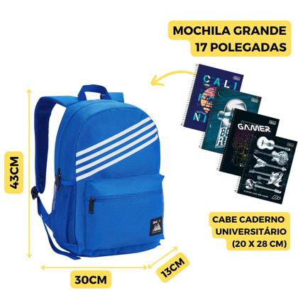 Imagem de Mochila Masculina Reforçada Escolar Faculdade Resistente