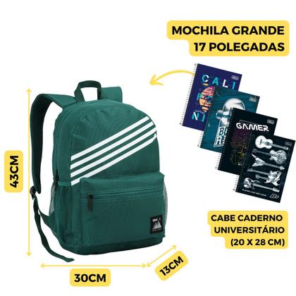 Imagem de Mochila Masculina Reforçada Escolar Faculdade Resistente