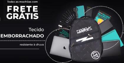 Imagem de Mochila Masculino Feminino Emborrachada Preta