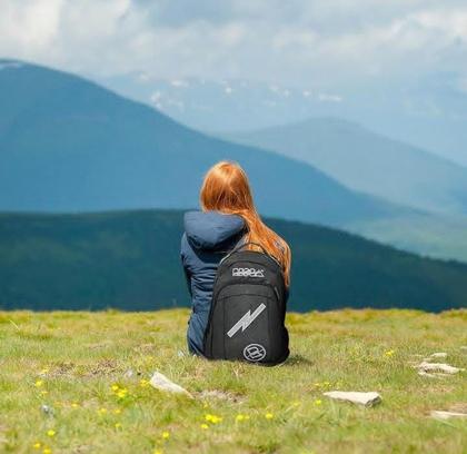 Imagem de Mochila Masculino Feminino Emborrachada Preta