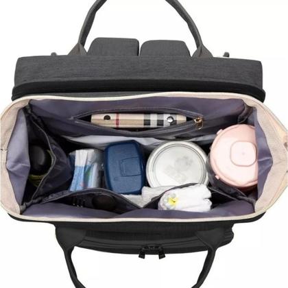 Imagem de Mochila Maternidade Bolsa Berço Caminha Bebe Menino Menina