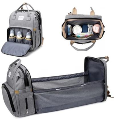 Imagem de Mochila Maternidade Bolsa Berço Caminha Bebe Menino Menina