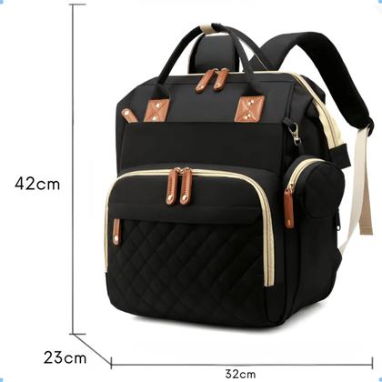 Imagem de Mochila Maternidade, Bolsa Mochila Maternidade Impermeável Bebê Menino Menina, Grande capacidade CodaTech PREMIUM Cor de Rosa com detalhe Cinza