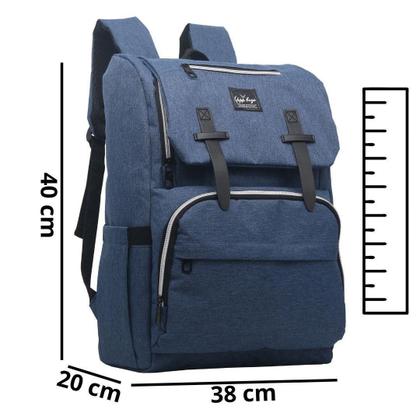 Imagem de Mochila Maternidade Impermeável Unissex MF8141 - Preto