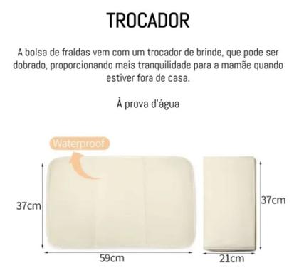Imagem de Mochila maternidade land luxury azul com trocador