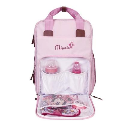 Imagem de Mochila Maternidade Premium Decorada Minnie Rosa com Trocador Babygo