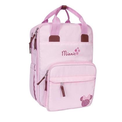 Imagem de Mochila Maternidade Premium Decorada Minnie Rosa com Trocador Babygo