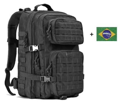 Imagem de Mochila Militar Camping Tática 50L Grande Feminino Masculino Impermeável Reforçada com Patch Emborrachado Qualidade Premium