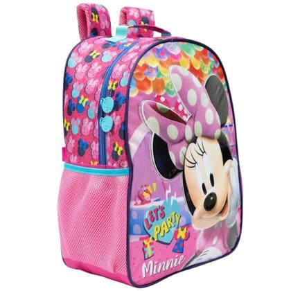 Imagem de Mochila Minnie Infantil Escolar 16 Xeryus Rosa Ref 10562