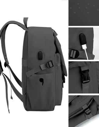 Imagem de Mochila Moderna Grande Faculdade Trabalho Cabo Usb Notebook