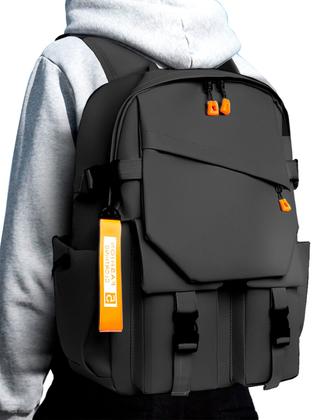 Imagem de Mochila Moderna Grande Faculdade Trabalho Cabo Usb Notebook