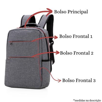 Imagem de Mochila Notebook 17Pol Executiva Reforçada Grande